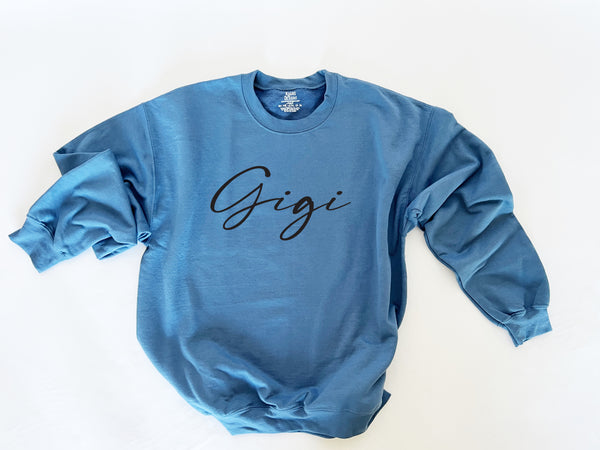 Gigi Collegiate Sweatshirt (Multiple Colors)